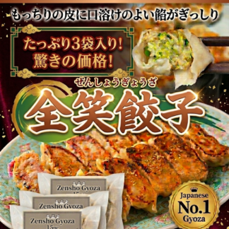 冷凍全笑餃子（６０個入）３袋分